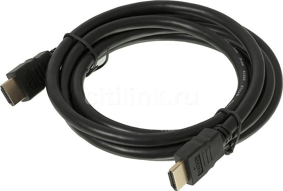Кабель аудио-видео HDMI (m) - HDMI (m) , ver 1.4, 1.8м Кабель аудио-видео HDMI (m) - HDMI (m) , ver 1.4, 1.8мАудио-видео кабели<br>HDMI кабель для подключений компьютеров, ноутбуков Blu-Ray плееров и прочего оборудования к мониторам, телевизорам и проектора. Длина кабеля 1,8 метра.<br>