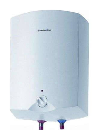 Водонагреватель GORENJE GT 15 O (V6), накопительный, 2кВт Водонагреватель GORENJE GT 15 O (V6), накопительный, 2кВтЭлектрические водонагреватели<br>тип водонагревателя: накопительный; мощность: 2кВт; управление: механическое; объем резервуара: 15л; время нагрева: 28мин; максимальная температура: 75°; защита от перегрева; материал бака: эмаль<br>