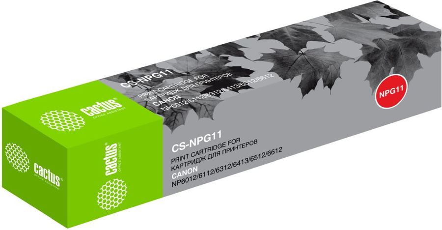 Картридж CACTUS CS-NPG11 черный Картридж CACTUS CS-NPG11 черныйКартриджи<br>черный, примерный ресурс(страниц)- 5000, для NP6012/6112/6212/6312/6412/6512/6612<br><br>Цвет: черный