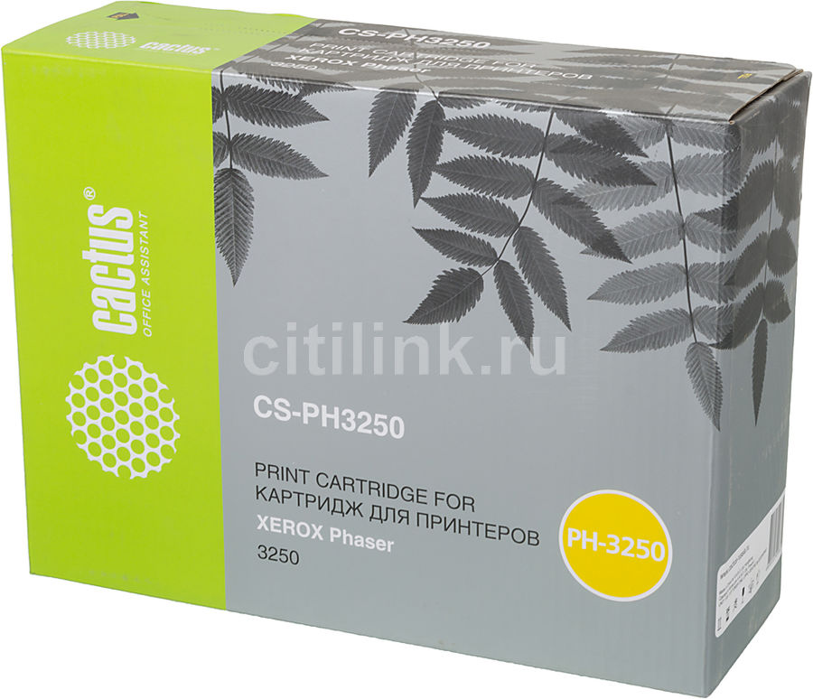 Картридж CACTUS CS-PH3250 черный Картридж CACTUS CS-PH3250 черныйКартриджи<br>черный, примерный ресурс(страниц)- 5000, для Phaser 3250/3250d/3250dn<br><br>Цвет: черный
