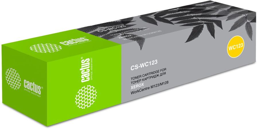 Картридж CACTUS CS-WC123 черный Картридж CACTUS CS-WC123 черныйКартриджи<br>черный, примерный ресурс(страниц)- 30000, для WC 133/M123/M128/Pro123<br><br>Цвет: черный