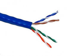 Кабель информ. Lanmaster (LAN-5EUTP-BL) кат.5е U/UTP 4X2X24AWG PVC внутр. 305м син. Кабель информ. Lanmaster (LAN-5EUTP-BL) кат.5е U/UTP 4X2X24AWG PVC внутр. 305м син.Кабельные продукты для СКС<br>категория: кат.5е; количество пар: 4; экранирование: U/UTP не экранированный; оболочка: ПВХ; длина: 305м<br>