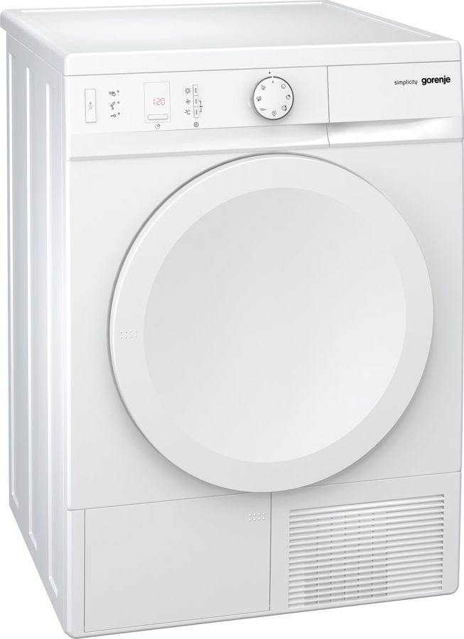 Сушильная машина GORENJE Simplicity D74SY2W белый Сушильная машина GORENJE Simplicity D74SY2W белыйСушильные машины<br>макс. загрузка: 7кг, объем: 117л, класс энергопотребления: B, дисплей<br><br>Линейка: Simplicity<br>Цвет: белый