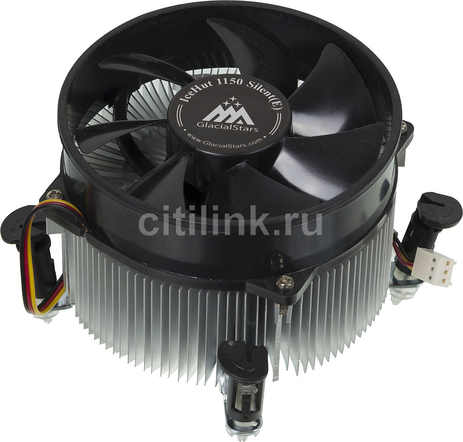 Устройство охлаждения(кулер) GLACIALTECH IceHut 1150 Silent, 92мм, Bulk Устройство охлаждения(кулер) GLACIALTECH IceHut 1150 Silent, 92мм, BulkСистемы охлаждения компьютера<br>вентиляторов - 1шт, 92мм, 1500 об/мин; для ЦП до 95 Вт; основание: цельное, материал - алюминий; подшипник скольжения; радиатор - алюминий; питание от МП - 3-pin; высота 67 мм<br><br>Линейка: IceHut
