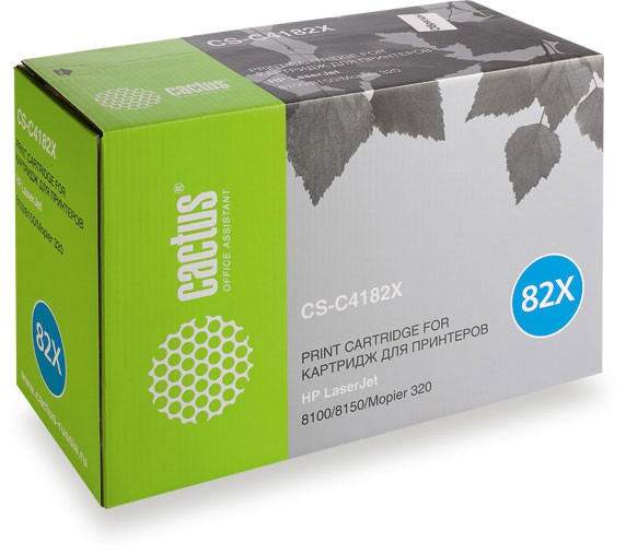 Картридж CACTUS CS-C4182X черный Картридж CACTUS CS-C4182X черныйКартриджи<br>черный, примерный ресурс(страниц)- 20000, для LJ 8100/8150/Mopier 320<br><br>Цвет: черный