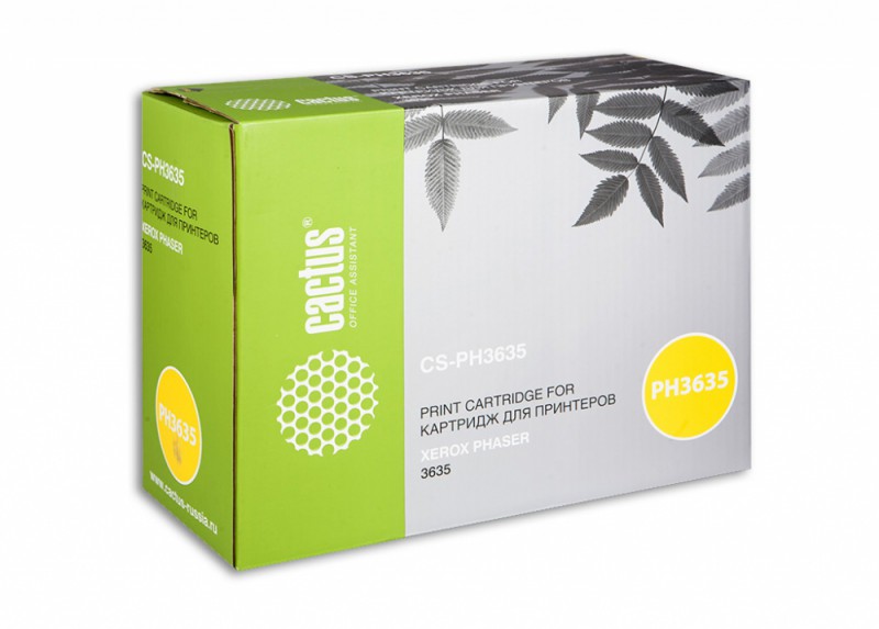 Картридж CACTUS CS-PH3635 черный Картридж CACTUS CS-PH3635 черныйКартриджи<br>черный, примерный ресурс(страниц)- 10000, для Phaser 3635<br><br>Цвет: черный