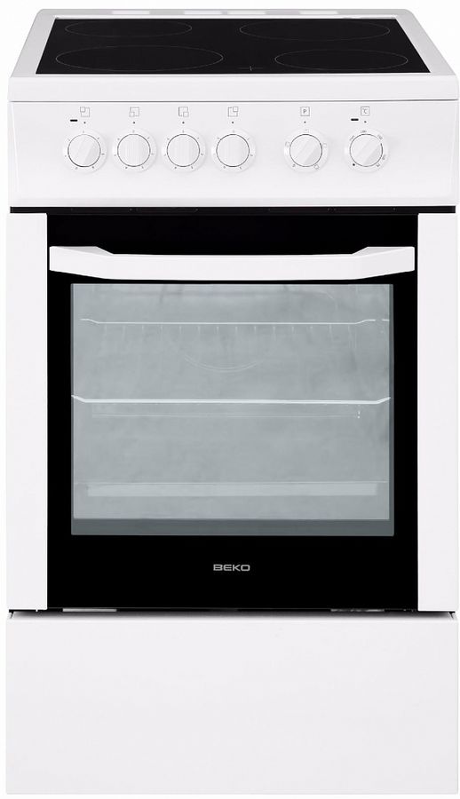 Электрическая плита BEKO CSS 57000 GW, стеклокерамика, белый Электрическая плита BEKO CSS 57000 GW, стеклокерамика, белыйЭлектрические плиты<br>материал рабочей поверхности: стеклокерамика, объем духовки: 60л, гриль: электрический, индикация остаточного тепла, цвет: белый<br><br>Цвет: белый