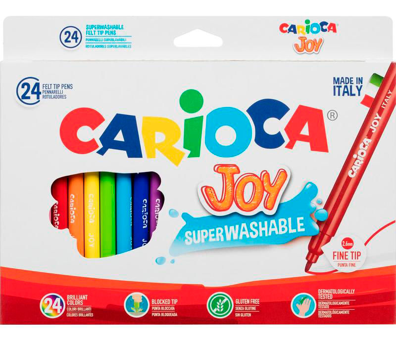 Фломастеры Carioca JOY 40532 24цв. блистер Фломастеры Carioca JOY 40532 24цв. блистерФломастеры, маркеры<br>количество цветов: 24<br>