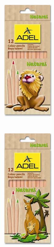 Карандаши цветные Adel Natural Colour 211-2319-000 шестигран. 3мм 12цв. натур. цвет корпуса коробка/ Карандаши цветные Adel Natural Colour 211-2319-000 шестигран. 3мм 12цв. натур. цвет корпуса коробка/Карандаши цветные<br>количество цветов: 12; профиль карандаша: шестигранные; диаметр: 3мм<br>
