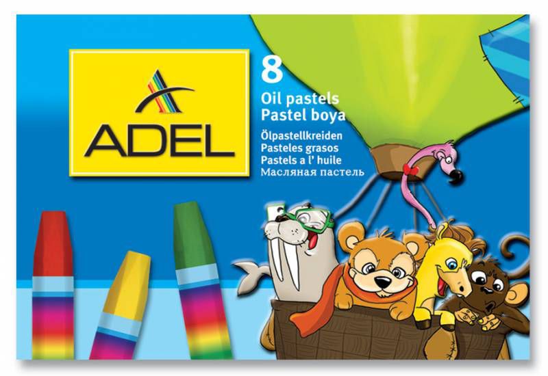 Масляная пастель Adel Colour 428-0817-000 шестигранные 8цв.д.11.5мм картон.кор. Масляная пастель Adel Colour 428-0817-000 шестигранные 8цв.д.11.5мм картон.кор.Рисование<br><br>