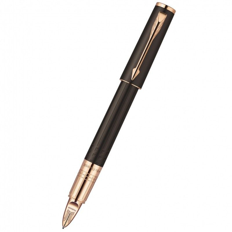 Ручка 5й пишущий узел Parker Ingenuity S F501 (S0959070) корпус:Brown Rubber PGT F черные чернила Ручка 5й пишущий узел Parker Ingenuity S F501 (S0959070) корпус:Brown Rubber PGT F черные чернилаРучки 5й пишущий узел<br>цвет чернил: черный; оригинальный цвет корпуса: Brown Rubber PGT; материал корпуса: сталь нержавеющая; отделка деталей: позолота розовая на хроме, нанесенная методом PVD<br><br>Линейка: Ingenuity