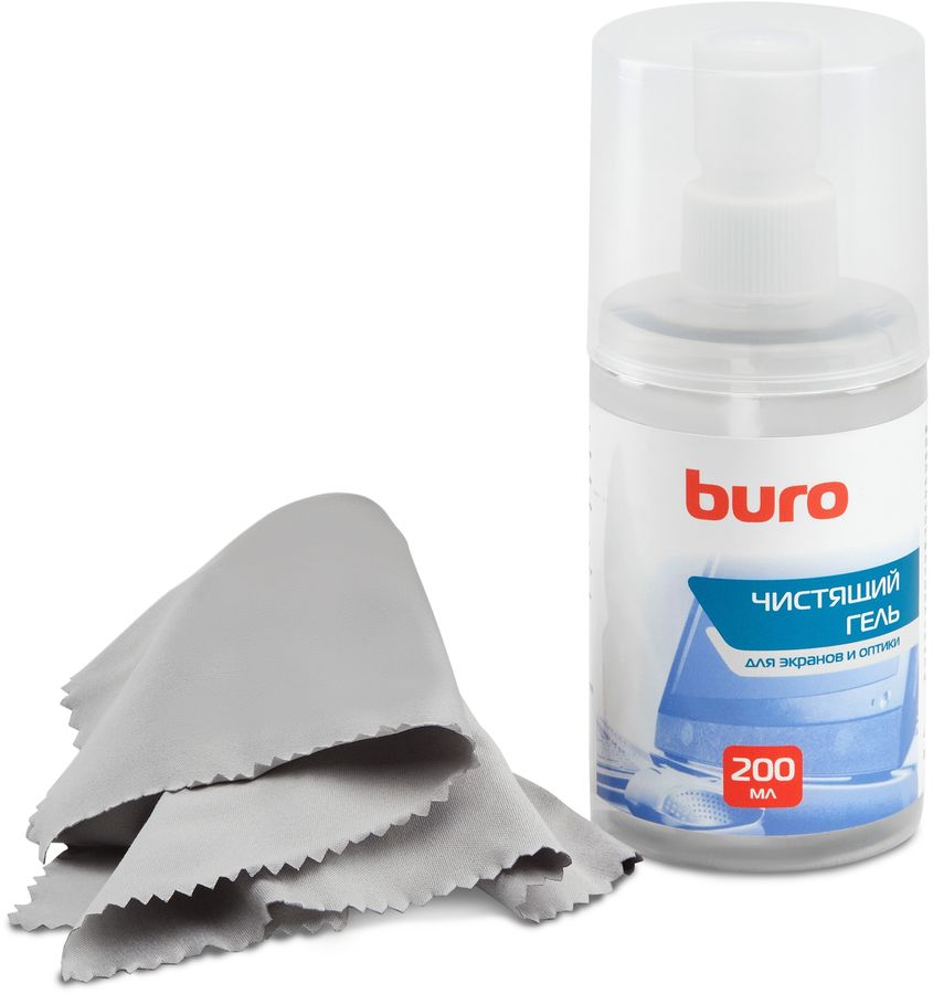 Чистящий набор BURO BU-Gscreen Чистящий набор BURO BU-GscreenЧистящие средства<br>Чистящий набор состоит из геля-очистителя и салфетки из микроволокна. Предназначен для очистки экранов и оптики от грязи, пыли и отпечатков пальцев. Не оставляет разводов, не содержит спирт.<br>