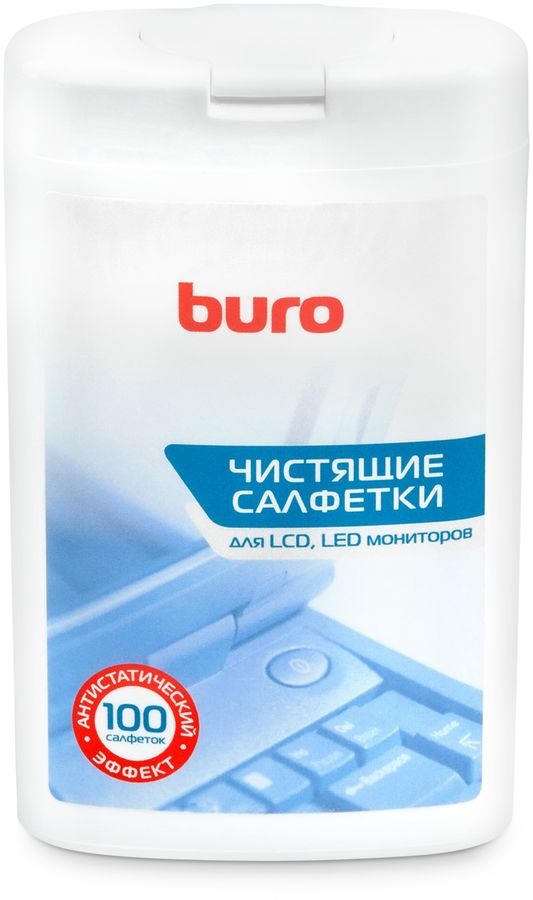 Влажные салфетки BURO BU-tft Влажные салфетки BURO BU-tftЧистящие средства<br>Влажные салфетки предназначены для удаления пыли грязи с экранов плазменных телевизоров, жидкокристаллических мониторов и телевизоров, а так же другой техники. Салфетки из нетканого материала на основе вискозы и полиэфиров. Обладает дезинфицирующим и антистатическим эффектом.<br>