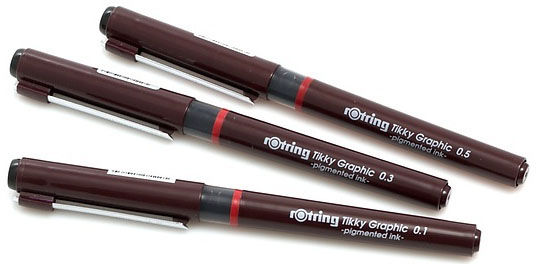 Набор ручек капиллярных Rotring Tikky Graphic (1904780) :3 ручки: 0.1/0.3/0.5мм черные чернила Набор ручек капиллярных Rotring Tikky Graphic (1904780) :3 ручки: 0.1/0.3/0.5мм черные чернилаЧертежные принадлежности<br>цвет чернил: черный<br>