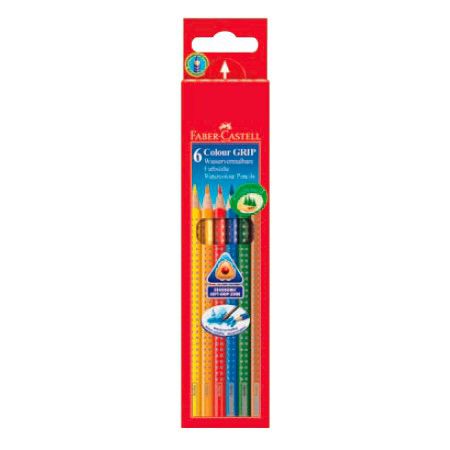 Карандаши цветные Faber-Castell Grip 112406 трехгран. 6цв. карт.кор. Карандаши цветные Faber-Castell Grip 112406 трехгран. 6цв. карт.кор.Карандаши цветные<br>количество цветов: 6; профиль карандаша: трехгранные<br>
