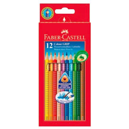 Карандаши цветные Faber-Castell Grip 112412 трехгран. 12цв. карт.кор. Карандаши цветные Faber-Castell Grip 112412 трехгран. 12цв. карт.кор.Карандаши цветные<br>количество цветов: 12; профиль карандаша: трехгранные<br>