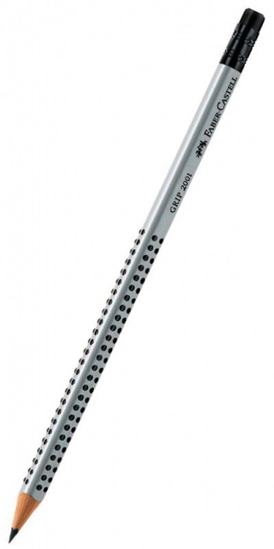 Карандаш чернографит. Faber-Castell Grip 2001 117200 HB ластик черный Карандаш чернографит. Faber-Castell Grip 2001 117200 HB ластик черныйКарандаши чернографитовые<br>твердость: HB<br>