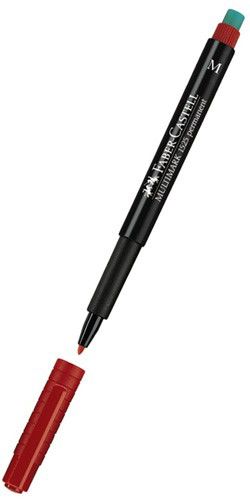 Ручка капиллярная Faber-Castell Multimark (152521) 1.0мм красные чернила Ручка капиллярная Faber-Castell Multimark (152521) 1.0мм красные чернилаРучки-роллеры<br>диаметр наконечника: 1.0мм; цвет чернил: красный<br>