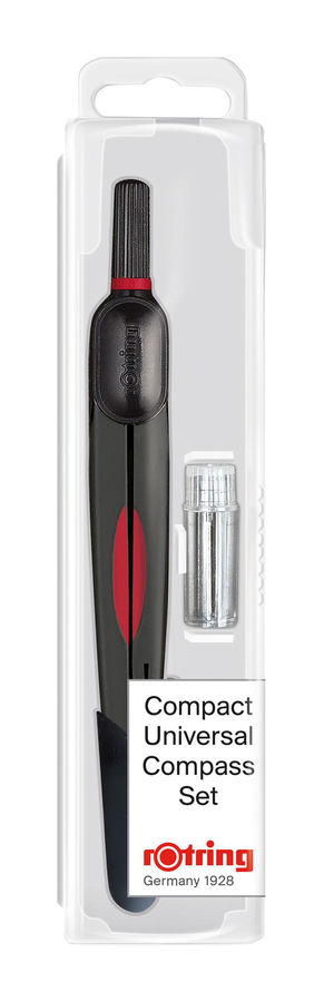 Циркуль Rotring Compact Universal S0676530 13см Циркуль Rotring Compact Universal S0676530 13смЧертежные принадлежности<br>длина циркуля: 13см<br>