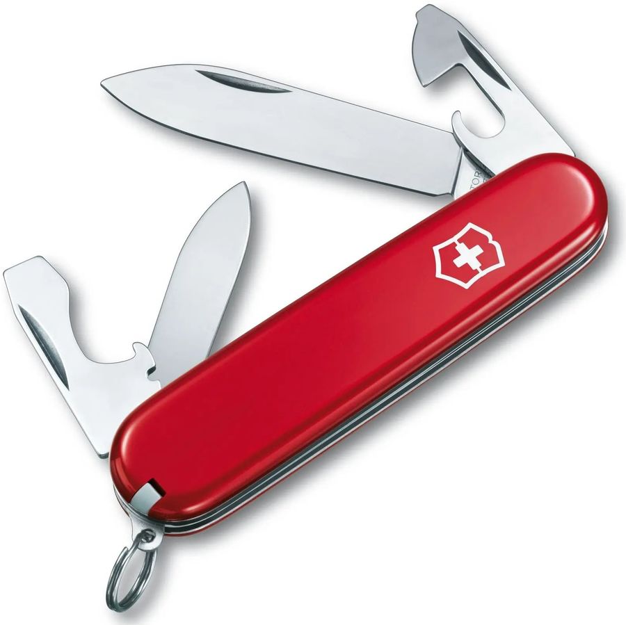 Нож перочинный Victorinox Recruit (0.2503) 84мм 10функций красный карт.коробка Нож перочинный Victorinox Recruit (0.2503) 84мм 10функций красный карт.коробкаНожи перочинные<br>количество функций: 10шт; длина лезвия: 63мм; марка стали лезвия: 1.4110<br><br>Цвет: красный