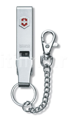 Подвеска для ремня Victorinox (4.1859) серебристый Подвеска для ремня Victorinox (4.1859) серебристыйАксессуары к ножам<br>Подвеска на ремень Multiclip с цепочкой.<br><br>Цвет: серебристый