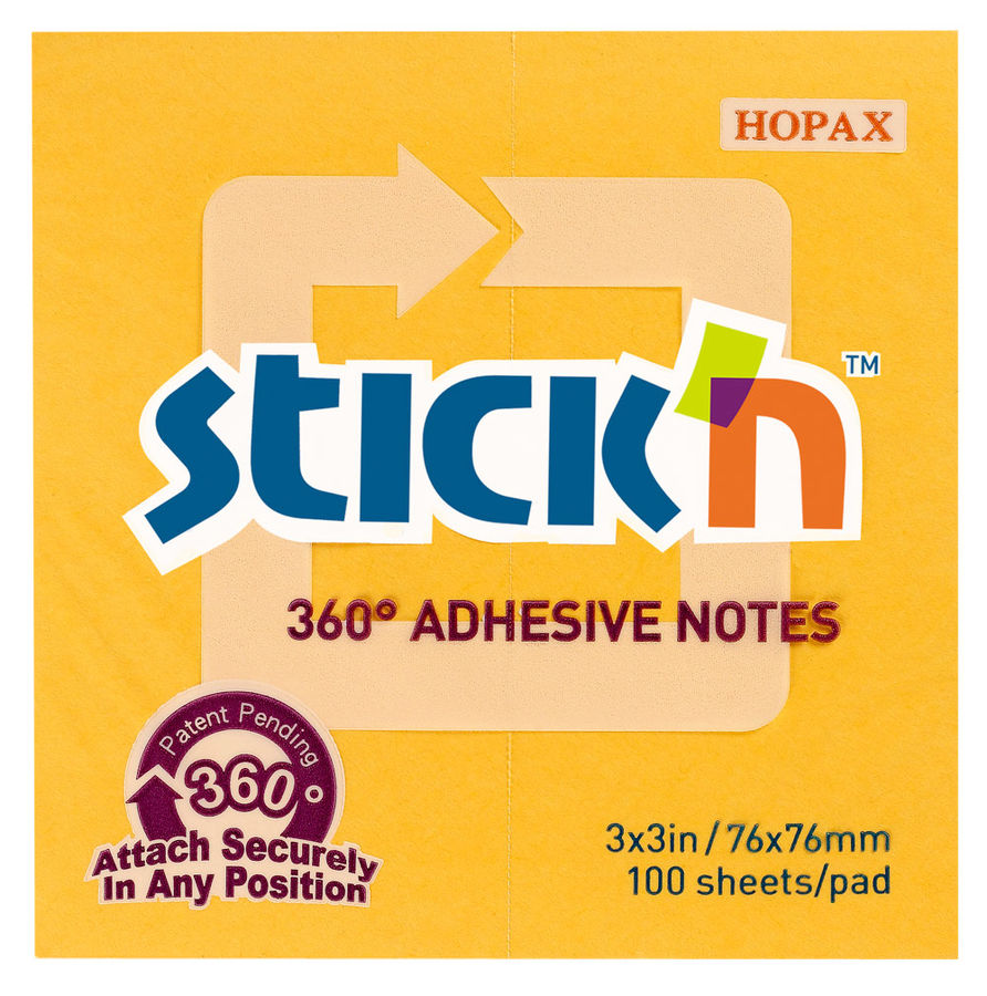 Блок самоклеящийся бумажный Stickn 21551 76x76мм 100лист. 70г/м2 оранжевый клей по периметру Блок самоклеящийся бумажный Stickn 21551 76x76мм 100лист. 70г/м2 оранжевый клей по периметруБлоки для записей<br>материал: бумага; размер блока: 76x76 мм<br><br>Материал: бумага<br>Цвет: оранжевый