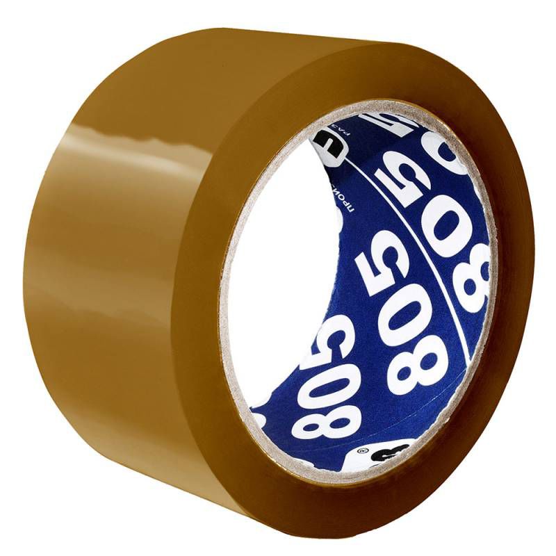 Клейкая лента упаковочная Unibob 805 41170 коричневая шир.50мм дл.66м 50мкр клейкая лента упаковочная unibob 600 41153 желтая шир 48мм дл 66м 45мкр