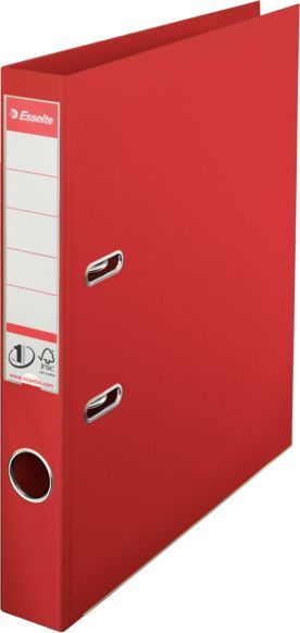 Папка-регистратор Esselte №1 Power 811430P A4 50мм пластик красный Папка-регистратор Esselte №1 Power 811430P A4 50мм пластик красныйПапки с арочным механизмом<br>формат: A4; ширина корешка: 50мм; покрытие: пластик<br><br>Линейка: №1 Power