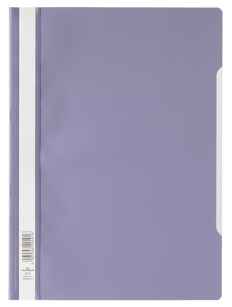Папка-скоросшиватель Durable 2573-12 A4 прозрач.верх.лист ПВХ фиолетовый Папка-скоросшиватель Durable 2573-12 A4 прозрач.верх.лист ПВХ фиолетовыйПапки-скоросшиватели<br>формат: A4; верхний лист: прозрачный верхний лист; материал: ПВХ<br><br>Материал: ПВХ<br>Цвет: фиолетовый
