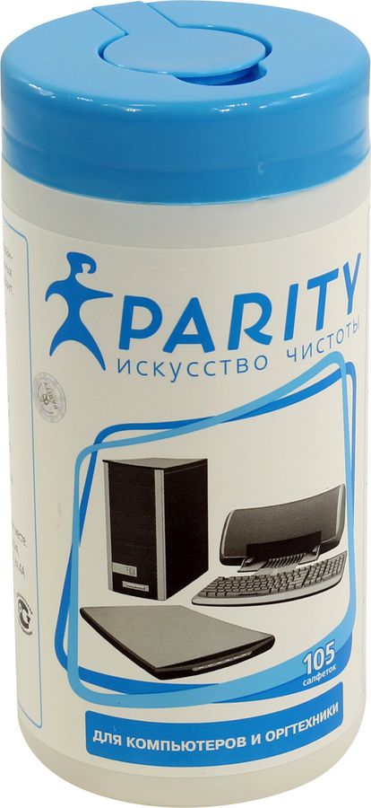 Влажные салфетки Parity 24061 Влажные салфетки Parity 24061Чистящие средства<br>Большая туба с влажными салфетками для качественной очистки любых пластиковых поверхностей.<br>