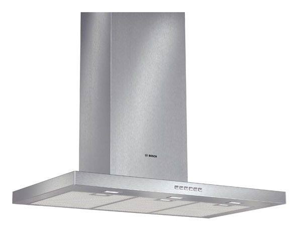 Вытяжка каминная Bosch DWB097A50 нержавеющая сталь управление: кнопочное (1 мотор) Вытяжка каминная Bosch DWB097A50 нержавеющая сталь управление: кнопочное (1 мотор)Каминные вытяжки<br>количество двигателей: 1; мощность: 139Вт; производительность: 730м3/час; режим: отвод/циркуляция; диаметр штуцера: 120 мм; встроенная подсветка; интенсивный режим; фильтр: металлический жироулавливающий; ширина: 90см; цвет: нержавеющая сталь<br><br>Цвет: нержавеющая сталь
