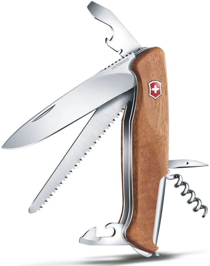 Нож перочинный Victorinox RangerWood 55 (0.9561.63) 130мм 10функций дерево карт.коробка Нож перочинный Victorinox RangerWood 55 (0.9561.63) 130мм 10функций дерево карт.коробкаНожи перочинные<br>количество функций: 10шт; длина лезвия: 95мм; марка стали лезвия: 1.4110<br><br>Цвет: дерево