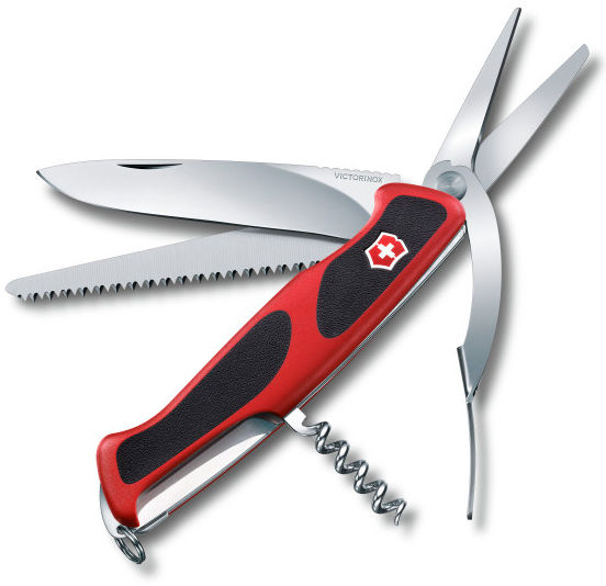 Нож перочинный Victorinox RangerGrip 71 Gardener (0.9713.C) 130мм 7функций красный/черный карт.короб Нож перочинный Victorinox RangerGrip 71 Gardener (0.9713.C) 130мм 7функций красный/черный карт.коробНожи перочинные<br>количество функций: 7шт; длина лезвия: 95мм; марка стали лезвия: 1.4110<br><br>Цвет: красный / черный