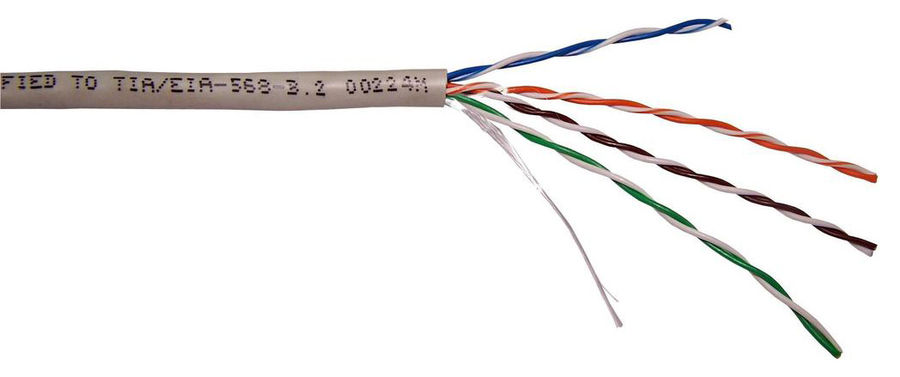 Кабель информ. Lanmaster (TWT-5EUTP-LSZH) кат.5е U/UTP 4X2X24AWG LSZH внутр. 305м бел. Кабель информ. Lanmaster (TWT-5EUTP-LSZH) кат.5е U/UTP 4X2X24AWG LSZH внутр. 305м бел.Кабельные продукты для СКС<br>категория: кат.5е; количество пар: 4; экранирование: U/UTP не экранированный; оболочка: LSZH; длина: 305м<br>