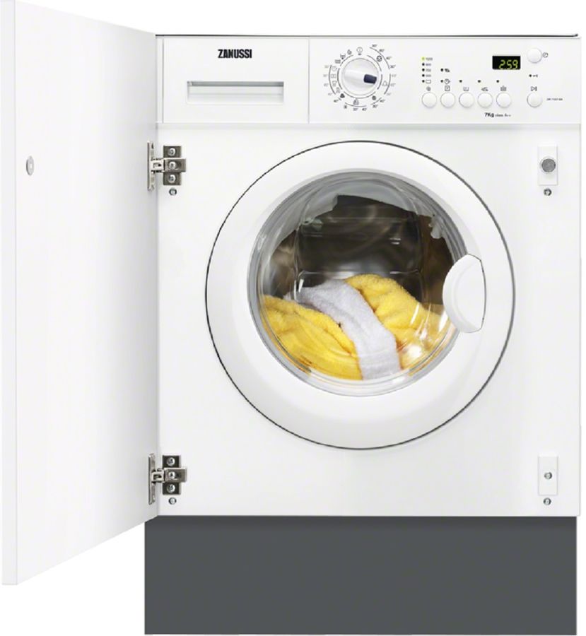 Стиральная машина ZANUSSI ZWI71201WA белый Стиральная машина ZANUSSI ZWI71201WA белыйВстраиваемые стиральные машины<br>максимальная загрузка 7кг, отжим 1200об/мин, класс стирки A, класс отжима B, дисплей, защита от протечек, защита от детей<br><br>Цвет: белый
