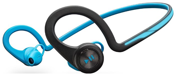 Гарнитура PLANTRONICS BackBeat Fit, вкладыши, черный/синий, беспроводные bluetooth Гарнитура PLANTRONICS BackBeat Fit, вкладыши, черный/синий, беспроводные bluetoothНаушники<br>Гибкие, прочные и влагозащищенные наушники позволят вам не испытывать дискомфорт и останутся на месте даже во время самых интенсивных тренировок. Открытая конструкция наушников - Слушайте музыку, продолжая следить за происходящим вокруг.<br><br>Цвет: черный/синий