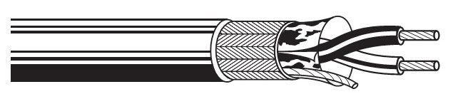 Кабель информ. Belden (9842.00305) RS-485 SF/UTP 2X2X24AWG PVC универс. 305м хром