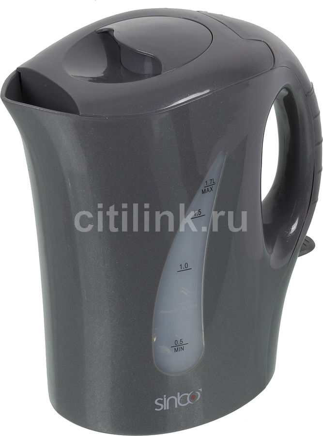 Чайник электрический SINBO SK 2376, 2000Вт, серый Чайник электрический SINBO SK 2376, 2000Вт, серыйЧайники электрические<br>мощность - 2000Вт; объем - 1.7л; корпус - пластик; фильтр от накипи, цвет - серый<br><br>Цвет: серый