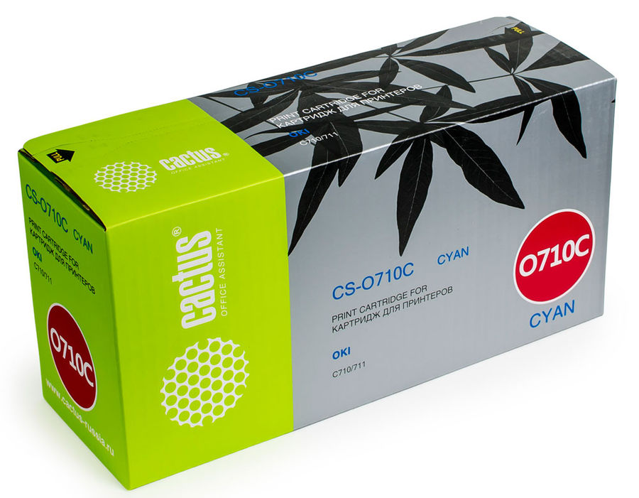 Картридж CACTUS CS-O710C голубой Картридж CACTUS CS-O710C голубойКартриджи<br>голубой, примерный ресурс(страниц)- 11500, для C710/711<br><br>Цвет: голубой