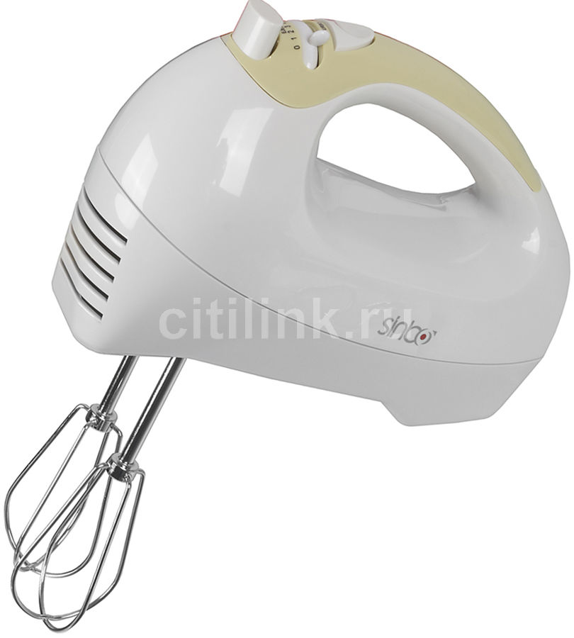 Миксер SINBO SMX 2128, ручной, желтый Миксер SINBO SMX 2128, ручной, желтыйМиксеры<br>тип: ручной, количество скоростей- 5, мощность: 125Вт, турборежим, цвет: желтый<br><br>Цвет: желтый