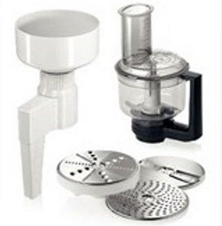 Комплект насадок BOSCH MUZXLVE1 Комплект насадок BOSCH MUZXLVE1Все принадлежности<br>Комплект для расширения возможностей вашего кухонного комбайна. Мельница с бесступенчетатой регуляровкой степени помола, способная перемалывать все типы зерна(кроме кукурызы).<br>