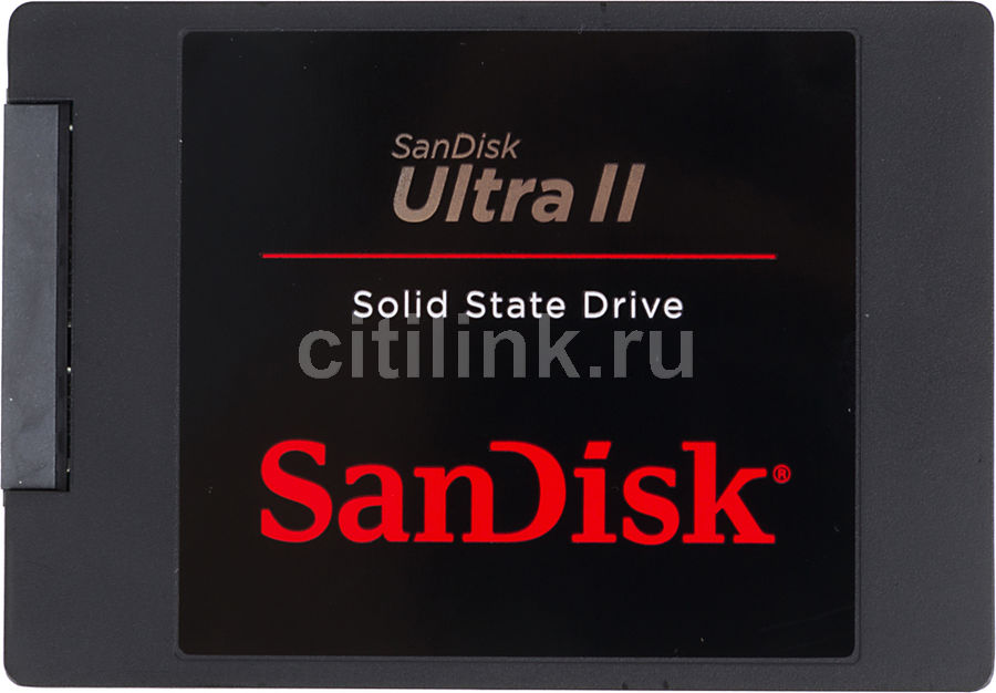 SSD накопитель SANDISK Ultra II SDSSDHII-960G-G25 960Гб, 2.5, SATA III SSD накопитель SANDISK Ultra II SDSSDHII-960G-G25 960Гб, 2.5, SATA IIIЖесткие диски SSD<br>скорость чтения, до: 550Мб/с; скорость записи, до: 500Мб/с; толщина - 7мм; интерфейс: SATA III; форм-фактор: 2.5<br><br>Линейка: Ultra II