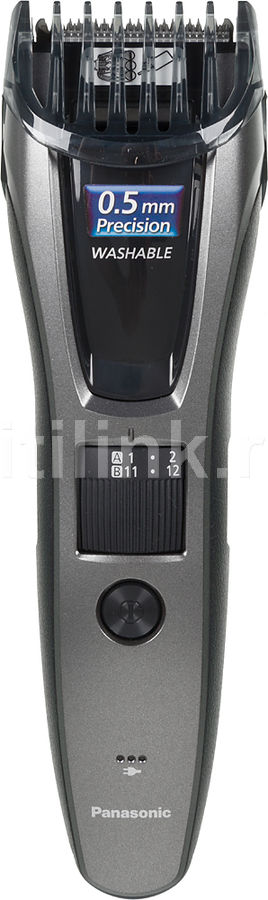 Триммер PANASONIC ER-GB60-K520, черный Триммер PANASONIC ER-GB60-K520, черныйТриммеры<br>Универсальная машинка для для стрижки бороды, усов, волос на шее и затылке, голове.39 установок длины. Ширина ножа 41 мм. Самозатачивающиеся стальные ножи с лезвием с заточкой 45 градусов.<br><br>Цвет: черный