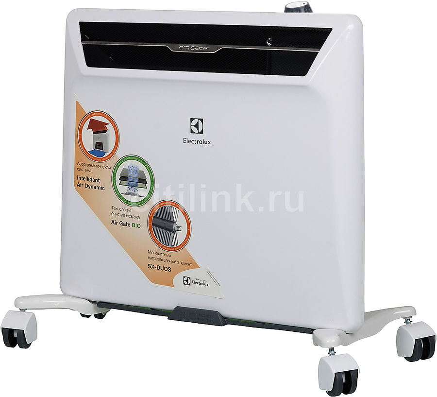 Конвектор ELECTROLUX Air Gate 2 ECH/AG2-1000MF, 1000Вт, белый конвектор rolsen rce 1001m 1000вт белый