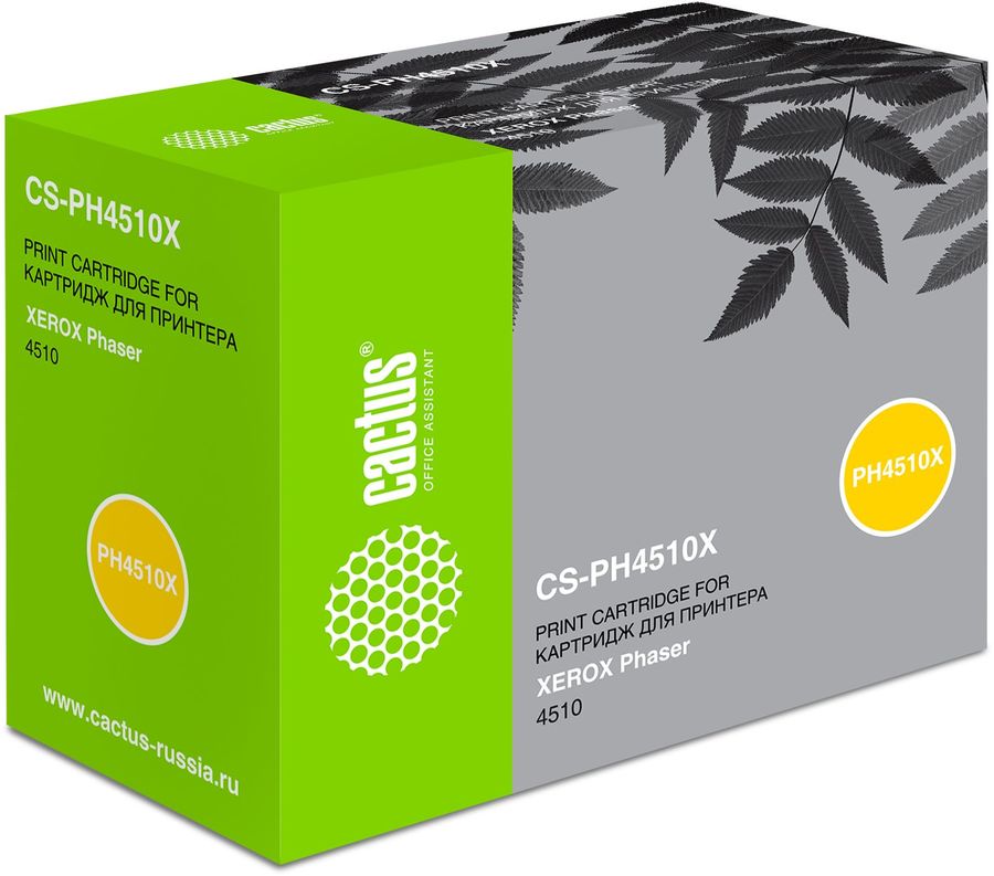 Картридж CACTUS CS-PH4510X черный Картридж CACTUS CS-PH4510X черныйКартриджи<br>черный, примерный ресурс(страниц)- 19000, для Phaser 4510<br><br>Цвет: черный