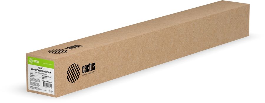 Холст Cactus CS-MC340-106715 1067мм-15м/340г/м2/белый для струйной печати втулка:50.8мм (2) Холст Cactus CS-MC340-106715 1067мм-15м/340г/м2/белый для струйной печати втулка:50.8мм (2)Бумага<br>односторонняя печать, плотность: 340г/м2, размер: 106.7x1500 см<br><br>Цвет: белый