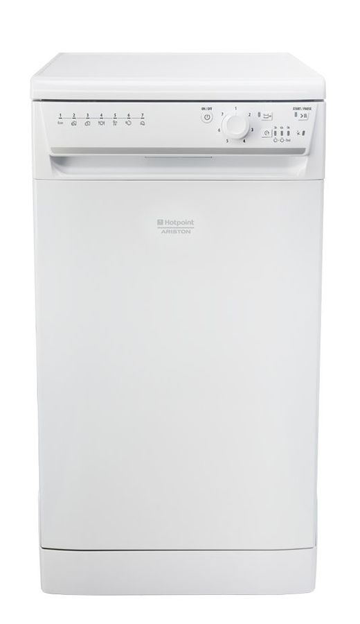 Посудомоечная машина HOTPOINT-ARISTON LSFB 7B019 EU, узкая, белая Посудомоечная машина HOTPOINT-ARISTON LSFB 7B019 EU, узкая, белаяПосудомоечные машины<br>тип - узкая, сушка- конденсационная, загрузка 10-комплектов посуды, класс мойки A, класс сушки A, управление- электронное, таймер, цвет - белый<br><br>Цвет: белый