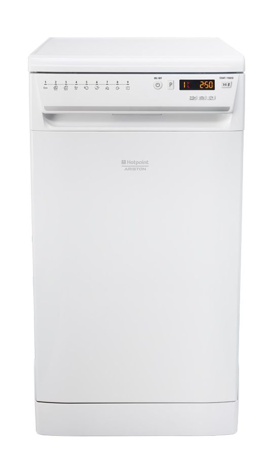 Посудомоечная машина HOTPOINT-ARISTON LSFF 9H124 C EU, узкая, белая Посудомоечная машина HOTPOINT-ARISTON LSFF 9H124 C EU, узкая, белаяПосудомоечные машины<br>тип - узкая, сушка- конденсационная, загрузка 10-комплектов посуды, класс мойки A, класс сушки A, управление- электронное, таймер, дисплей, цвет - белый<br><br>Цвет: белый