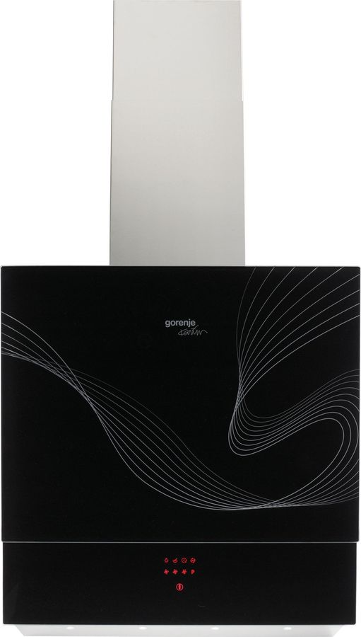 Вытяжка каминная Gorenje Karim Rashid DVG6565KRB нержавеющая сталь/черное стекло управление: сенсорн Вытяжка каминная Gorenje Karim Rashid DVG6565KRB нержавеющая сталь/черное стекло управление: сенсорнКаминные вытяжки<br>количество двигателей: 1; мощность: 204Вт; производительность: 623м3/час; режим: отвод/циркуляция; диаметр штуцера: 150 мм; встроенная подсветка; индикатор загрязнения фильтра; интенсивный режим; автовыключение; фильтр: алюминиевый жироулавливающий; ширина: 60см; цвет: нержавеющая сталь/черное стекло<br><br>Линейка: Karim Rashid<br>Цвет: нержавеющая сталь/черное стекло