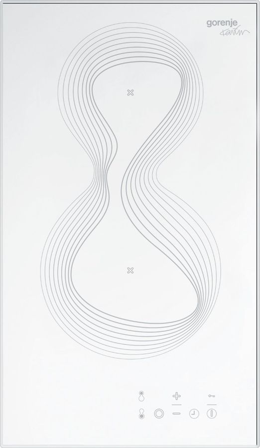 Варочная панель GORENJE Karim Rashid ECT330KR, Hi-Light, независимая, белый Варочная панель GORENJE Karim Rashid ECT330KR, Hi-Light, независимая, белыйВстраиваемые электрические панели<br>материал поверхности: стеклокерамика; электрических конфорок: 2; таймер: электронный; индикаторы остаточного тепла; блокировка от детей; цвет: белый<br><br>Линейка: Karim Rashid<br>Цвет: белый